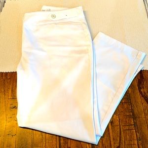 New York & Company White Crop Dress Pants